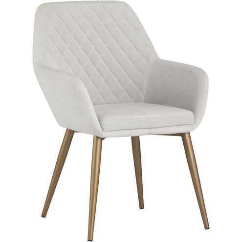 Jayna Champagne Gold / Antonio Linen Dining Armchair